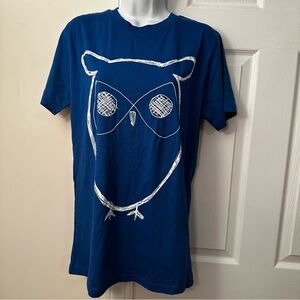 Knowledge Cotton Blue Owl Graphic Tee